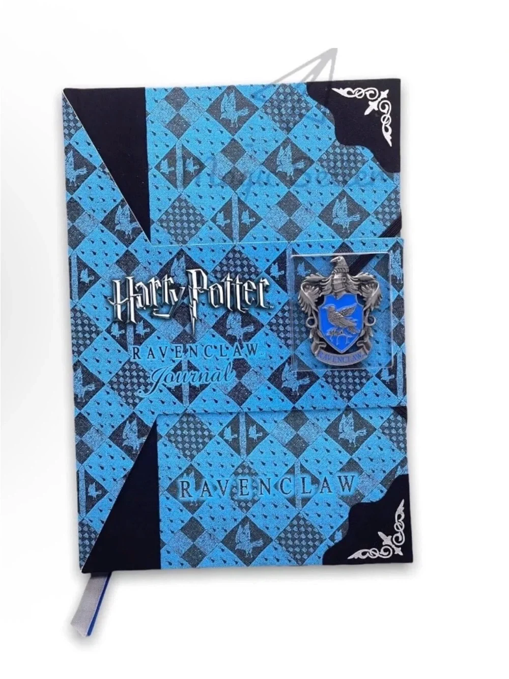 Harry Potter Ravenclaw Blue Pattern Hardcover Journal